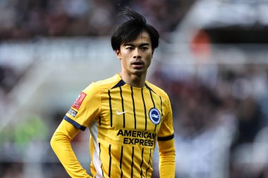 Brighton & Hove Albion takımından Kaoru Mitoma, 5. Newcastle United ve Hove Albion maçında 2 Mart 2025 'te St. James' s Park, Newcastle 'da karşı karşıya geldi.