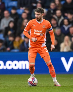 Blackpool 'dan James Husband, 1 Mart 2025' te Stockport County 'ye karşı Stockport Stadyumu' nda oynanan 1.