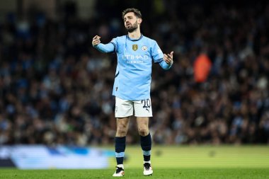 Manchester City 'den Bernardo Silva, 1 Mart 202 tarihinde Etihad Stadyumu' nda oynanan 5.