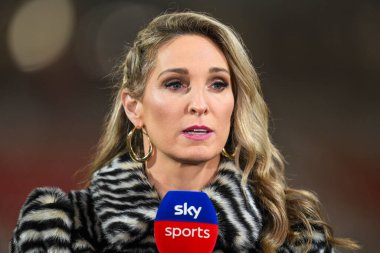 Betfred Süper Lig 3. raundunun öncesinde Jenna Brooks Leigh Leopards, Catalans Dragons 'a karşı Leigh Spor Köyü, Leigh, Birleşik Krallık' ta 28 Şubat 2025