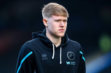 Millwall 'dan Josh Coburn, 1 Mart 2025 tarihinde İngiltere' nin başkenti Londra 'daki Selhurst Park' ta oynanan 5.