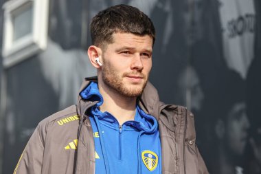 Leeds United takımından Illan Meslier, 1 Mart 2025 'te Leeds, İngiltere' deki Elland Road 'da oynanan Leeds United-West Bromwich Albion maçında geldi.