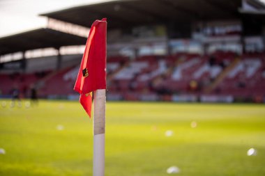 Wrexham, Wrexham ile Bolton Wanderers arasında 1 Mart 2025 'te SToK Cae Ras, Wrexham, İngiltere' de oynanan karşılaşma öncesinde Genel Görünüm