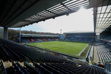 Ewood Park 'ın Gök İddia Şampiyonası' ndan önceki genel görüntüsü Blackburn Rovers 'a karşı Norwich City, Ewood Park, Blackburn, Birleşik Krallık' ta 1 Mart 2025