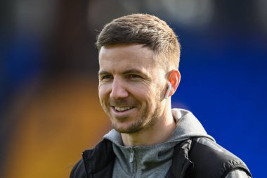 Blackpool 'dan Lee Evans, 1 Mart 2025' te Birleşik Krallık 'taki Edgeley Park Stadyumu' nda oynanan Stockport County - Blackpool maçı öncesinde geldi.