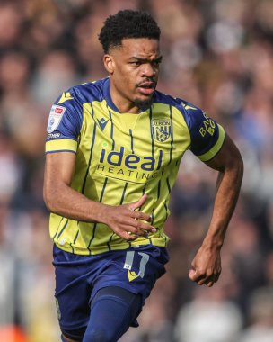 West Bromwich Albion 'dan Grady Diangana Gök İddia Şampiyonası maçında Leeds United, West Bromwich Albion' a karşı Elland Road, Leeds, İngiltere, 1 Mart 2025