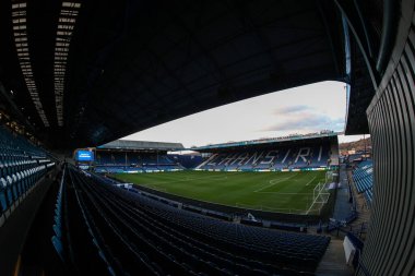 Hillsborough 'un 28 Şubat 2025' te Sheffield Wednesday, Sheffield, İngiltere 'de Sunderland' a karşı oynadığı Sky Bet Şampiyonası maçındaki genel görünümü.