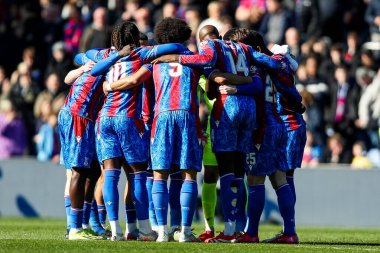 Kristal Saray, 1 Mart 2025 'te İngiltere, Londra' daki Selhurst Park 'ta oynanan 5. Raunt FA Kupası karşılaşması öncesinde bir araya geldi.