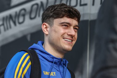 Leeds United takımından Daniel James, 1 Mart 2025 'te Leeds Road, İngiltere' de oynanan ve Leeds United ile West Bromwich Albion arasındaki Sky Bet Şampiyonası maçına geldi.