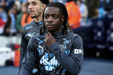Manchester City 'den Jrmy Doku, 1 Mart 2025 tarihinde Birleşik Krallık Etihad Stadyumu' nda oynanan 5.