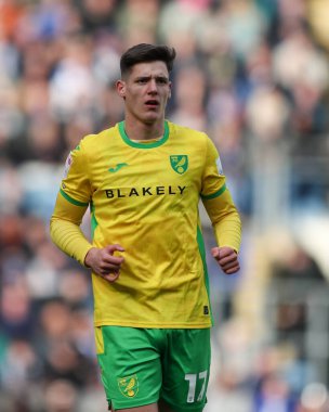 Norwich City 'den Jacob Lungi Srensen, Blackburn Rovers, Norwich City' e karşı 1 Mart 2025 'te oynanan Gökyüzü İddia Şampiyonası maçında...