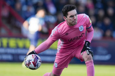 Huddersfield Town 'dan Lee Nicholls 1 Mart 2025' te Stevenage - Huddersfield Town maçında Lamex Stevenage, İngiltere 'de.