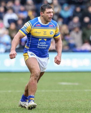 Leeds Rhinos takımının Ryan Hall 'u Betfred Süper Lig 3. raundunda Leeds Rhinos Castleford Tigers' a karşı Headingley Stadyumu, Leeds, İngiltere 2 Mart 2025