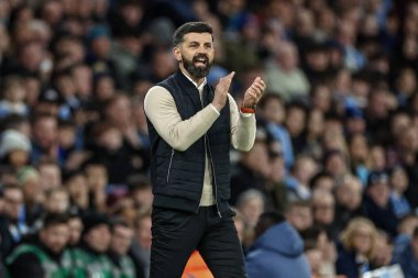 Plymouth Argyle 'ın Miron Muslic teknik direktörü, 1 Mart 2025 tarihinde Etihad Stadyumu' nda oynanan 5.