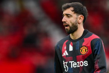 Manchester United 'dan Bruno Fernandes, 2 Mart 2025' te Old Trafford, Manchester, Birleşik Krallık 'ta oynanan 5.