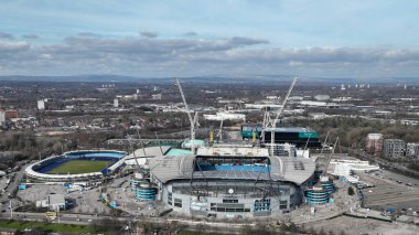 Etihad Stadyumu 'nun havadan görünüşü, Birleşik Krallık Etihad Stadyumu' nda 1 Mart 2025 tarihinde oynanan 5.