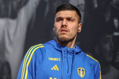 Leeds United takımından Jol Piroe, 1 Mart 2025 'te Leeds, İngiltere' deki Elland Road 'da Leeds United ile West Bromwich Albion arasındaki Gökyüzü İddia Şampiyonası maçına geldi.