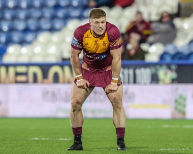 Huddersfield Giants 'tan Zac Woolford Betfred Süper Lig 3. raundunda Huddersfield Giants' a karşı Hull FC maçı sırasında John Smith 'in Stadyumu, Huddersfield, Birleşik Krallık, 28 Şubat 2025