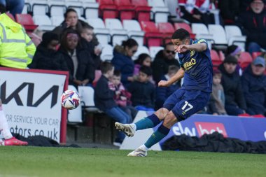 Huddersfield Town 'dan Brodie Spencer 1 Mart 2025' te İngiltere 'nin Stevenage kentinde oynanan Stevenage-Huddersfield Town maçında forvet oynuyor.