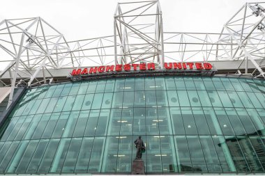 Old Trafford, Manchester United 'ın genel dış görünüşü, 2 Mart 2025 tarihinde Birleşik Krallık' ın Old Trafford kentinde oynanan 5.