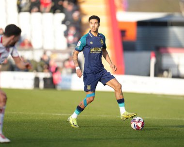 Huddersfield Town takımından Ruben Roosken, 1 Mart 2025 'te Stevenage - Huddersfield Town maçı sırasında Lamex Stevenage, İngiltere' de oynandı.