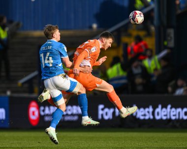 Blackpool 'dan Lee Evans, 1 Mart 2025' te Stockport County - Blackpool maçında İngiltere 'deki Edgeley Park Stadyumu' nda karşı karşıya geldi.