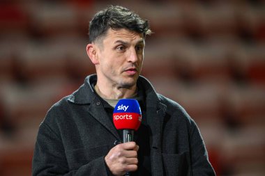 28 Şubat 2025 'te Leigh Spor Köyü Leigh Spor Salonu' nda oynanan Betfred Süper Lig 3. Raundu öncesinde Jon Wilkin, Leigh Leopards ve Catalans Dragons maçında...