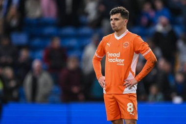 Blackpool 'dan Albie Morgan, 1 Mart 202' de Stockport County 'nin Edgeley Park Stadyumu' ndaki Blackpool maçının son düdüğüyle üzüntüye boğuldu.