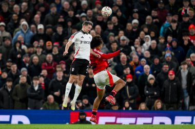 Fulham 'lı Sasa Lukiç, 2 Mart 2025 tarihinde Birleşik Krallık' ın Old Trafford kentinde oynanan 5.