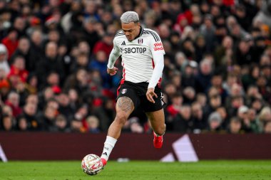 Fulham 'dan Rodrigo Muniz, 2 Mart 2025' te Old Trafford, Manchester, Birleşik Krallık 'ta oynanan 5.