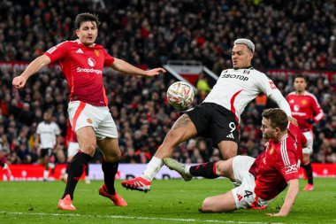Fulham 'dan Rodrigo Muniz, 2 Mart 2025 tarihinde Birleşik Krallık' ın Old Trafford kentinde oynanan 5.