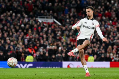 Fulham 'dan Antonee Robinson, 2 Mart 2025' te Old Trafford, Manchester, Birleşik Krallık 'ta oynanan 5.