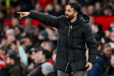 Manchester United 'dan Ruben Amorim, 2 Mart 2025 tarihinde Birleşik Krallık' ın Old Trafford kentinde oynanan 5.
