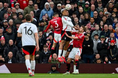 Fulham 'dan Rodrigo Muniz, 2 Mart 2025 tarihinde Birleşik Krallık' ın Old Trafford kentinde oynanan 5.
