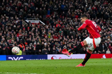 Manchester United takımının Casemiro 'su, 2 Mart 2025' te Old Trafford, Manchester, Birleşik Krallık 'ta oynanan 5.
