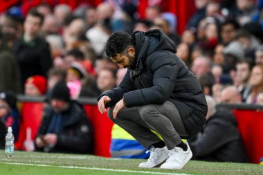 Manchester United 'dan Ruben Amorim, 2 Mart 2025' te Old Trafford, Manchester, Birleşik Krallık 'ta oynanan 5.