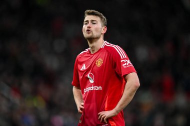 Manchester United 'dan Matthijs de Ligt, 2 Mart 2025 tarihinde Birleşik Krallık' ın Old Trafford kentinde oynanan 5.