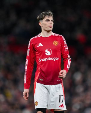Manchester United 'dan Alejandro Garnacho 2 Mart 2025 tarihinde Birleşik Krallık' ın Old Trafford kentinde oynanan 5.