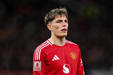 Manchester United 'dan Alejandro Garnacho 2 Mart 2025 tarihinde Birleşik Krallık' ın Old Trafford kentinde oynanan 5.