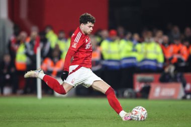 Nottingham Ormanı 'ndan Neco Williams, 3 Mart 2025 tarihinde Nottingham City Ground, Nottingham, İngiltere' de oynanan 5.