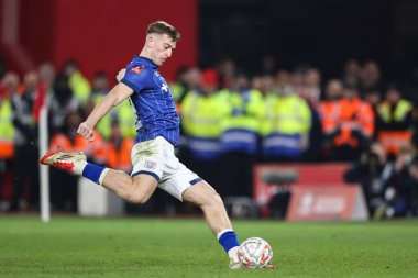 Ipswich Town 'dan Liam Delap, 3 Mart 2025' te Nottingham City Ground, Nottingham, İngiltere 'de oynanan 5.