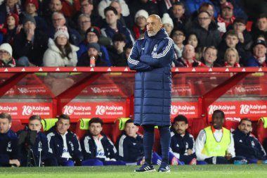 Nuno Espirito Santo Nottingham Ormanı Müdürü Emirates FA Cup 5. Raund karşılaşması sırasında Nottingham Forest Ipswich Town 'a karşı City Ground, Nottingham, İngiltere, 3 Mart 2025