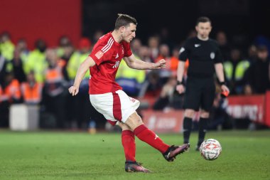 Nottingham Ormanı 'ndan Chris Wood, 3 Mart 2025 tarihinde Nottingham, İngiltere' de oynanan 5. Lig karşılaşmasında Nottingham Forest ile Ipswich Town arasında oynanan penaltı atışında penaltıyı kaydetti.
