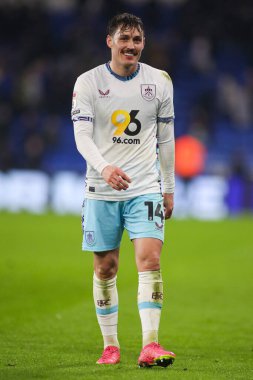 Burnley 'den Connor Roberts, Cardiff City - Burnley maçında Cardiff City Stadyumu, Cardiff, İngiltere, 4 Mart 2025