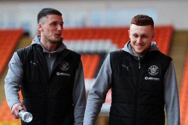 Blackpool 'dan Sonny Carey, 4 Mart 2025' te Bloomfield Road, Blackpool 'da oynanan Blackpool-Peterborough United maçı öncesinde geldi.