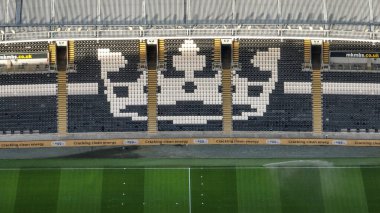 Gök İddia Şampiyonası sırasında MKM Stadyumu 'nun hava görüntüsü Hull City' ye karşı Plymouth Argyle, MKM Stadyumu, Hull, Birleşik Krallık, 4 Mart 2025