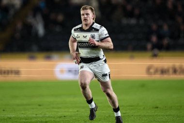 Hull FC 'den Brad Fash 4. Betfred Süper Lig karşılaşmasında Hull FC, Leigh Leopards' a karşı MKM Stadyumu, Hull, Birleşik Krallık 'ta 6 Mart 2025