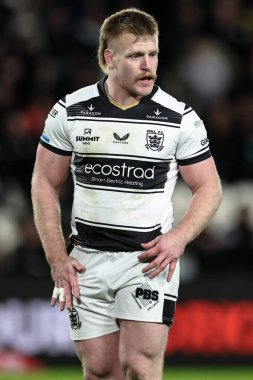 Hull FC 'den Brad Fash 4. Betfred Süper Lig karşılaşmasında Hull FC, Leigh Leopards' a karşı MKM Stadyumu, Hull, Birleşik Krallık 'ta 6 Mart 2025