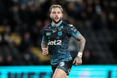 Betfred Süper Lig 4. Raundunda Leoparlar 'dan Gaz O' Brien, MKM Stadyumu 'nda Hull FC - Leigh Leopards maçında, 6 Mart 2025