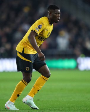 Wolverhampton Wanderers 'dan Marshall Munetsi Premier League maçı sırasında Wolverhampton Wanderers Everton' a karşı Molineux, Wolverhampton, İngiltere, 8 Mart 2025
